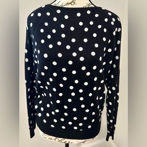 NWT.  Ann Taylor Black and White Sweater.  MP.